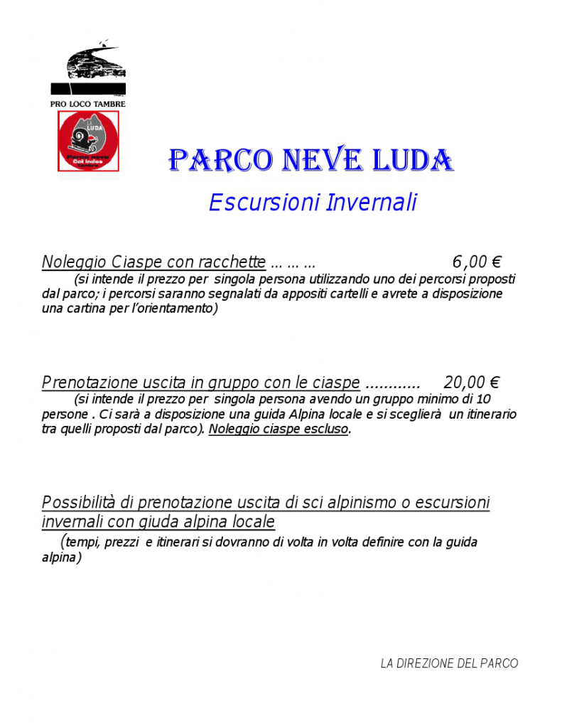 ListinoUsciteInvernali